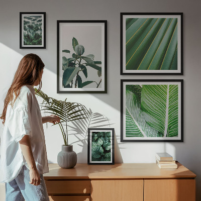 Wanddecoratie compositie Inspiratiebronnen uit tropische planten