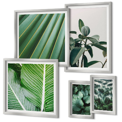 Wanddecoratie compositie Inspiratiebronnen uit tropische planten