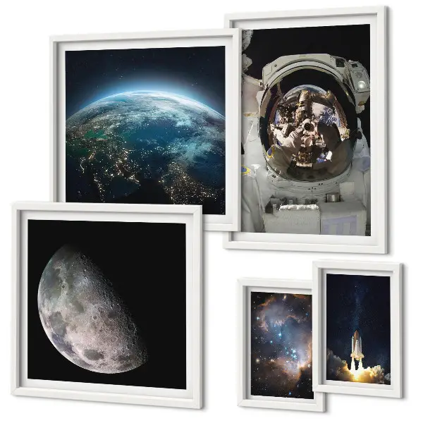 Ruimteontdekkingen van astronauten galerijmuur