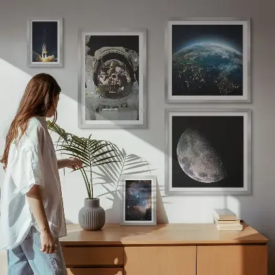 Ruimteontdekkingen van astronauten galerijmuur