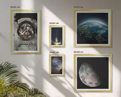 Ruimteontdekkingen van astronauten galerijmuur