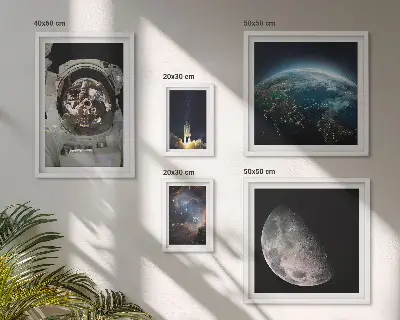 Ruimteontdekkingen van astronauten galerijmuur