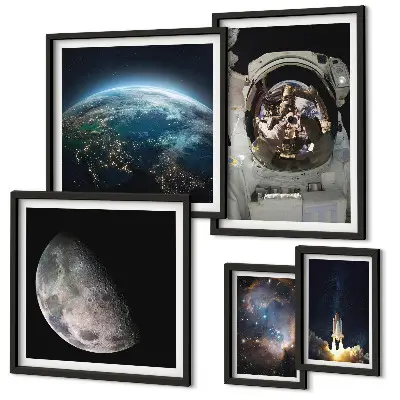 Ruimteontdekkingen van astronauten galerijmuur