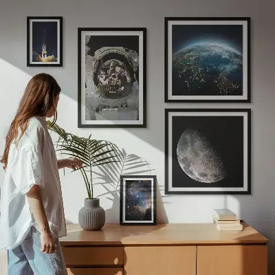 Ruimteontdekkingen van astronauten galerijmuur