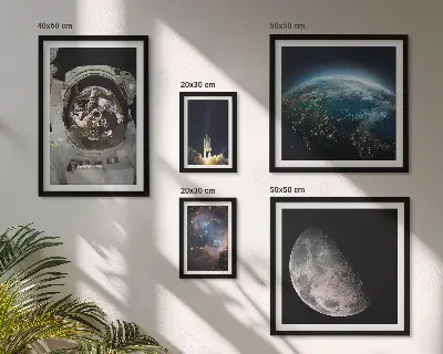 Ruimteontdekkingen van astronauten galerijmuur