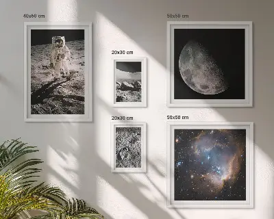 Moderne schilderijen set Kosmische ontdekkingen en geheimen
