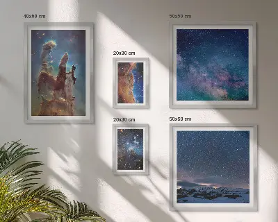 Gallery wall Kosmische landschappen van sterrenstelsels