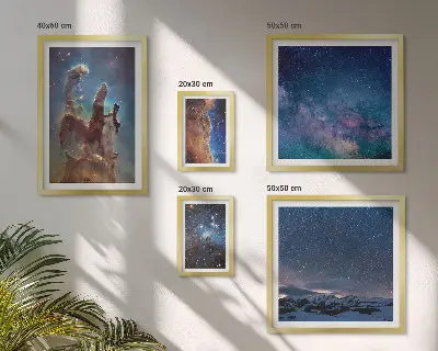Gallery wall Kosmische landschappen van sterrenstelsels