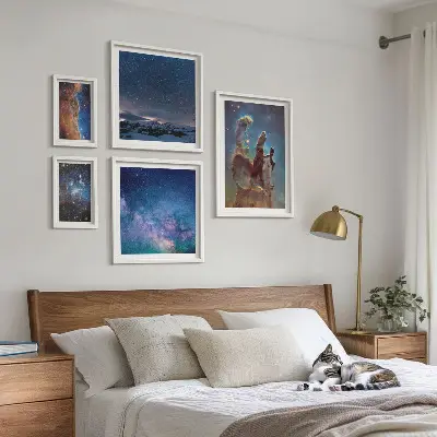 Gallery wall Kosmische landschappen van sterrenstelsels