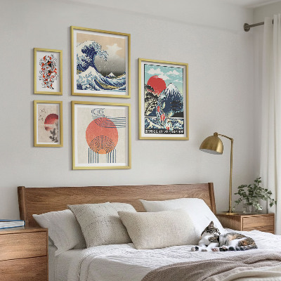 Gallery wall Japanse kunstmotieven: golven