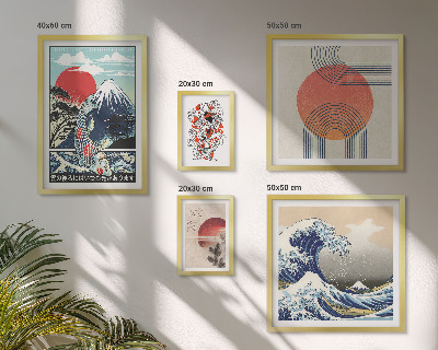 Gallery wall Japanse kunstmotieven: golven