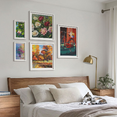 Gallery wall Bloemen in het lentelandschap
