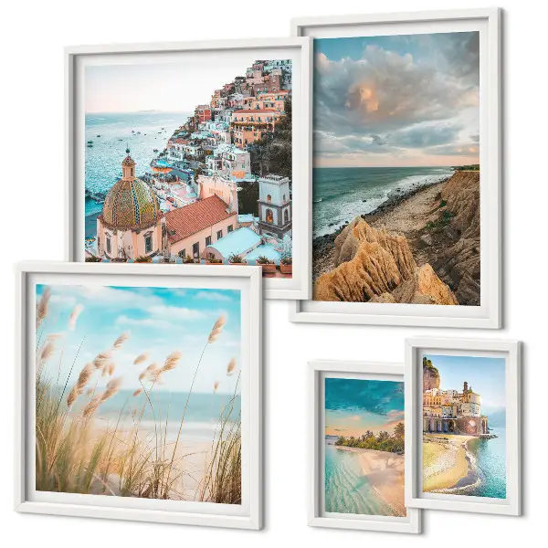 Wanddecoratie compositie Strandlandschappen van de wereld