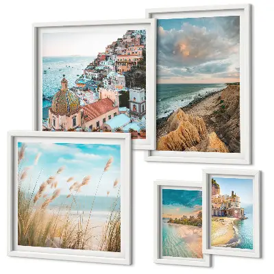 Wanddecoratie compositie Strandlandschappen van de wereld