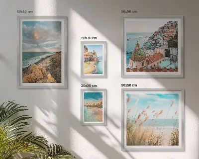 Wanddecoratie compositie Strandlandschappen van de wereld