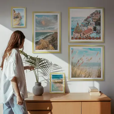 Wanddecoratie compositie Strandlandschappen van de wereld
