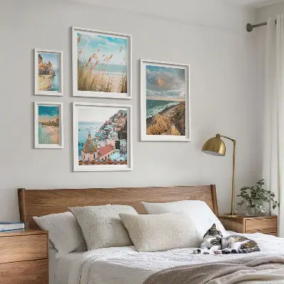 Wanddecoratie compositie Strandlandschappen van de wereld