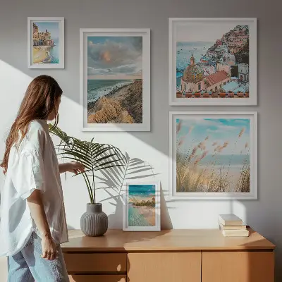 Wanddecoratie compositie Strandlandschappen van de wereld