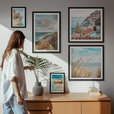 Wanddecoratie compositie Strandlandschappen van de wereld