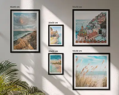 Wanddecoratie compositie Strandlandschappen van de wereld