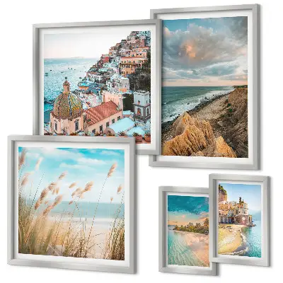 Wanddecoratie compositie Strandlandschappen van de wereld