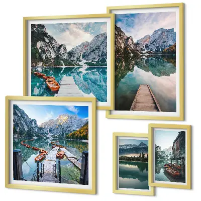 Gallery wall Bergmeren en natuur