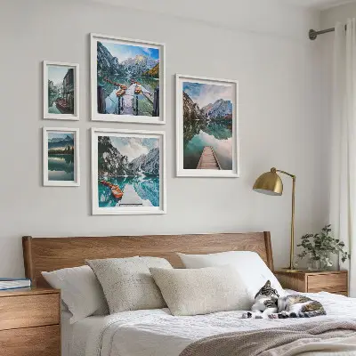Gallery wall Bergmeren en natuur
