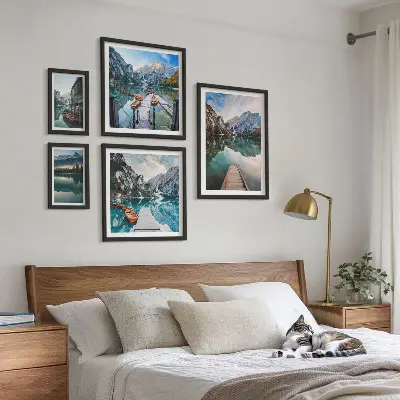 Gallery wall Bergmeren en natuur