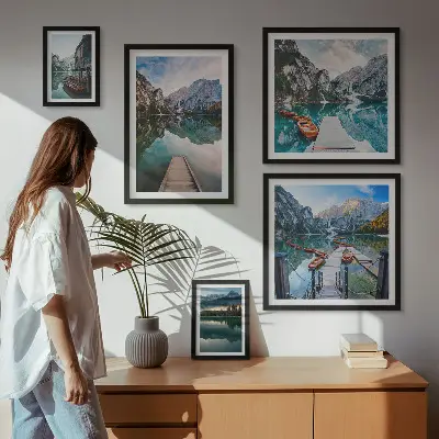 Gallery wall Bergmeren en natuur