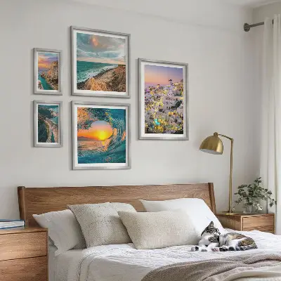 Gallery wall met kustlandschappen en stranden
