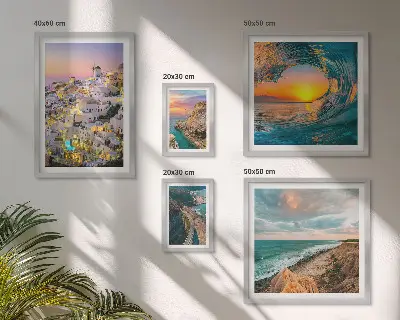 Gallery wall met kustlandschappen en stranden