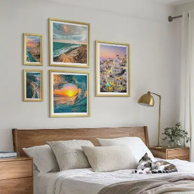 Gallery wall met kustlandschappen en stranden