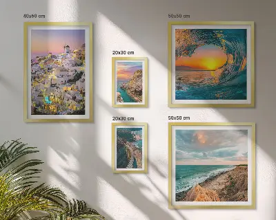 Gallery wall met kustlandschappen en stranden