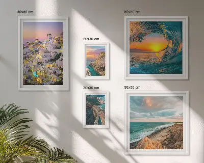 Gallery wall met kustlandschappen en stranden