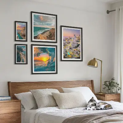 Gallery wall met kustlandschappen en stranden
