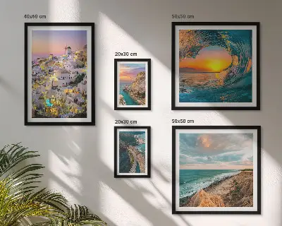 Gallery wall met kustlandschappen en stranden