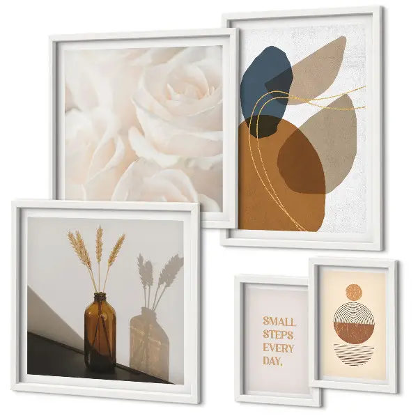 Boho plantendecoraties galerijmuur