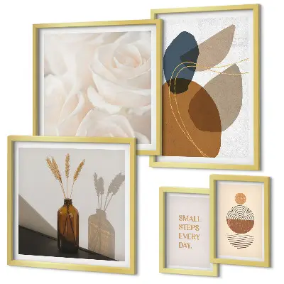 Boho plantendecoraties galerijmuur