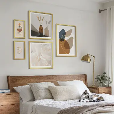 Boho plantendecoraties galerijmuur