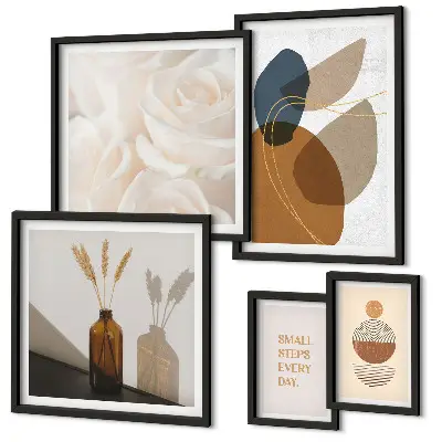 Boho plantendecoraties galerijmuur