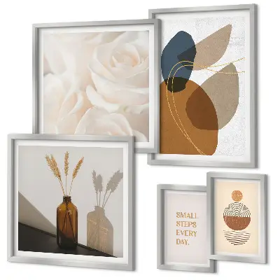 Boho plantendecoraties galerijmuur