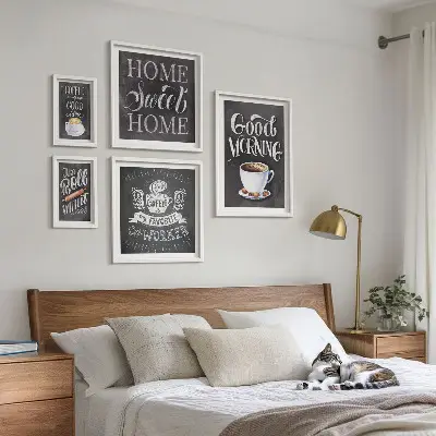 Moderne schilderijen set Rustieke koffie-inspiratie