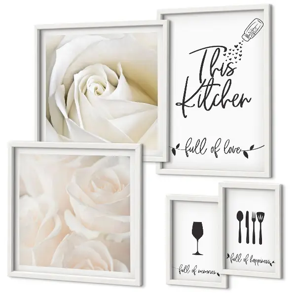 Gallery wall Stijlvolle keukendecoratie met planten
