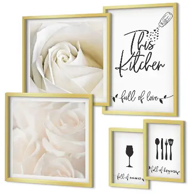 Gallery wall Stijlvolle keukendecoratie met planten