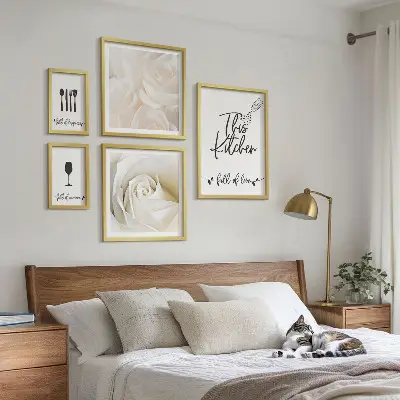 Gallery wall Stijlvolle keukendecoratie met planten