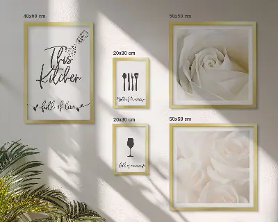 Gallery wall Stijlvolle keukendecoratie met planten