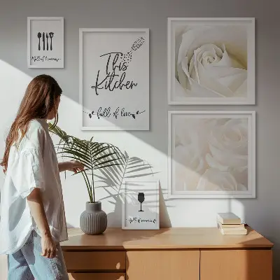 Gallery wall Stijlvolle keukendecoratie met planten