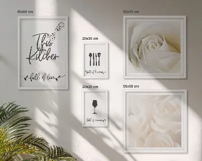 Gallery wall Stijlvolle keukendecoratie met planten
