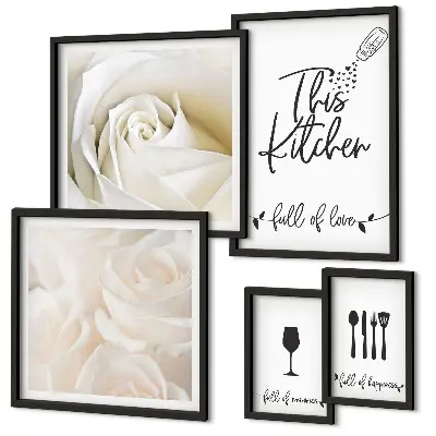 Gallery wall Stijlvolle keukendecoratie met planten