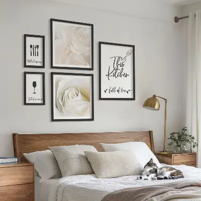 Gallery wall Stijlvolle keukendecoratie met planten